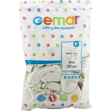 GEMAR BALON BEYAZ 12'' *100