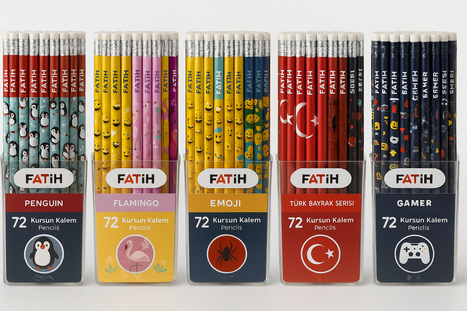 FATİH DESENLİ SİLGİLİ KURŞUN KALEM *72