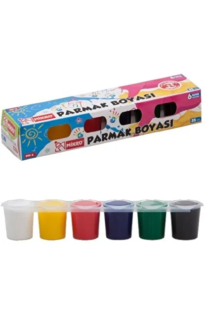 MİKRO PARMAK BOYA 6 RENK *6