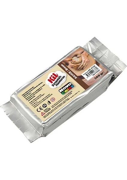 U-4 SERAMİK HAMURU KİL KAHVE 500GR