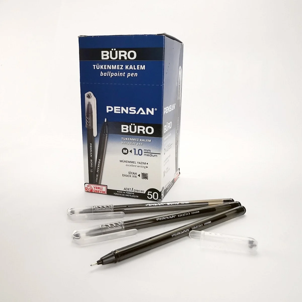 PENSAN BÜRO TÜKENMEZ KALEM SİYAH *50