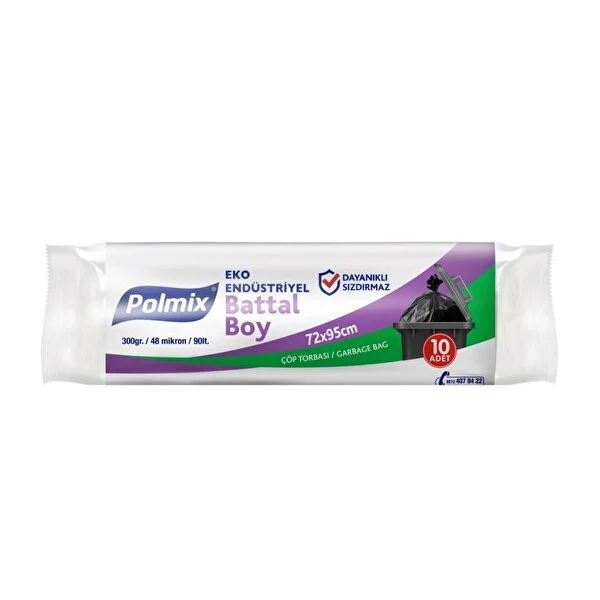 POLMİX EKO. END. BATTAL ÇÖP POŞET 300GR*20