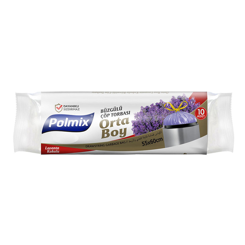 POLMİX BÜZGÜLÜ ÇÖP POŞET ORTA *30