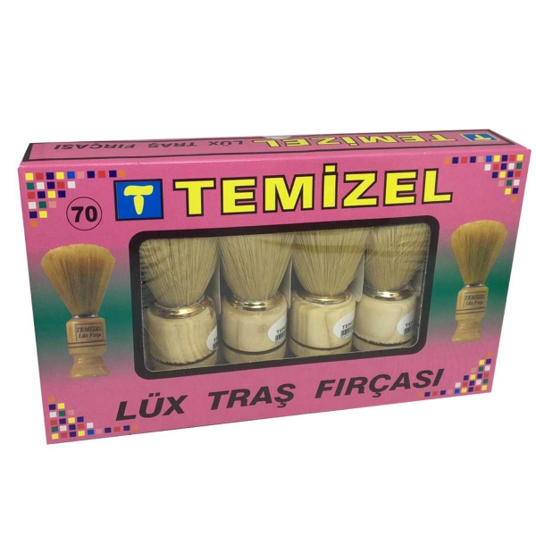 TEMİZEL SAKAL FIRÇA AHŞAP NO70 *6