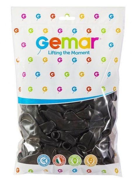 GEMAR BALON SİYAH 12'' *100