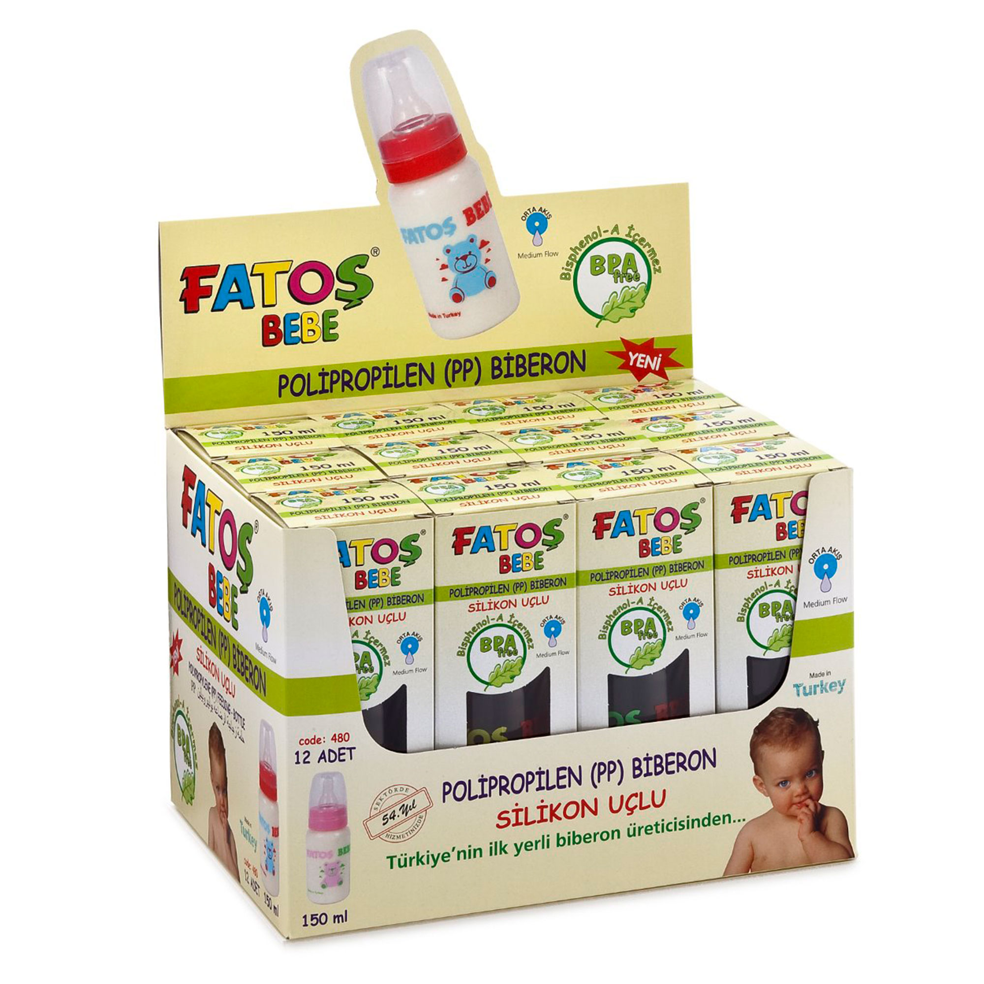 FATOŞ BİBERON 150 ML *12