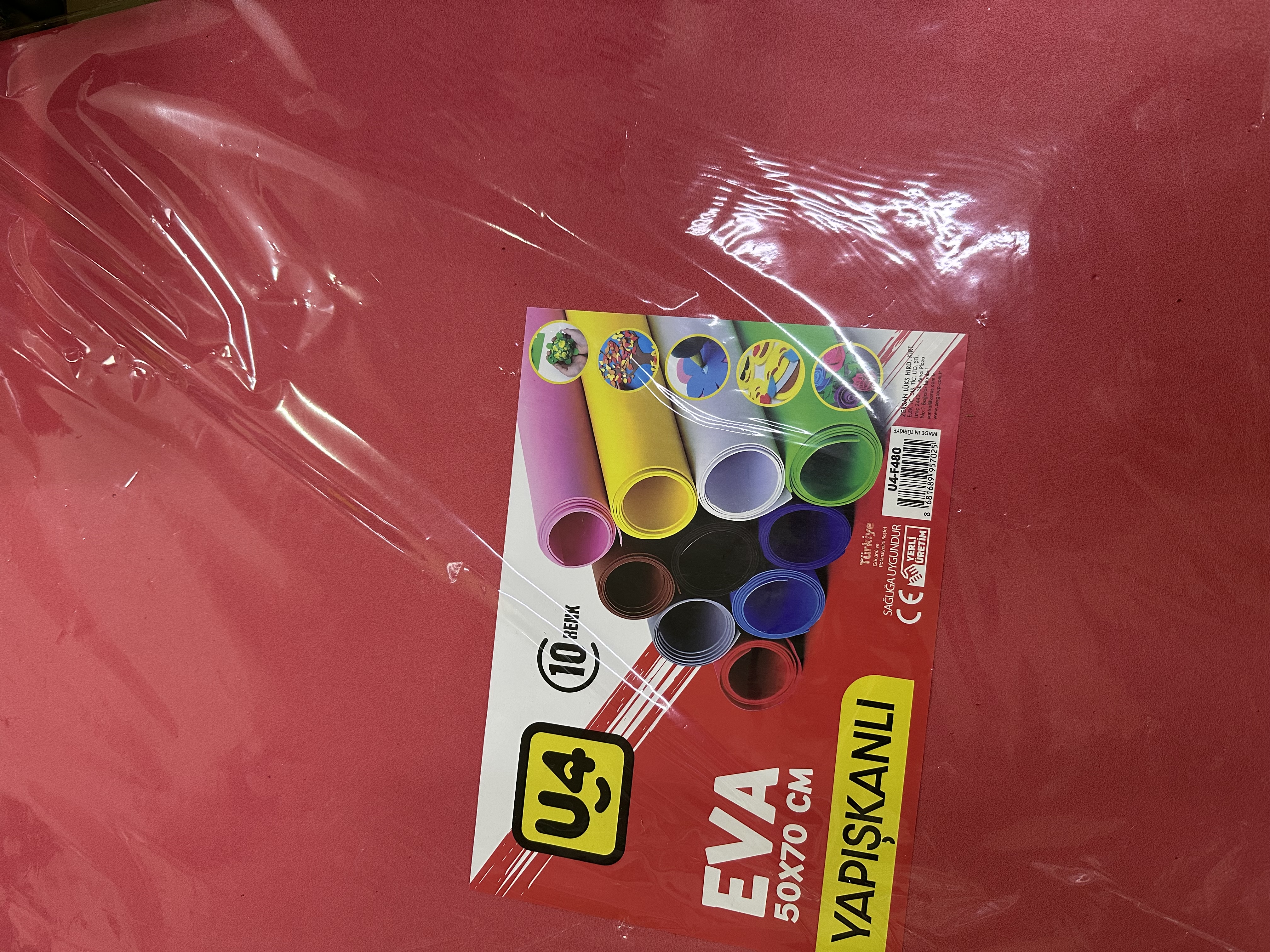 U-4 YAPIŞKANLI EVA 50X70 *10