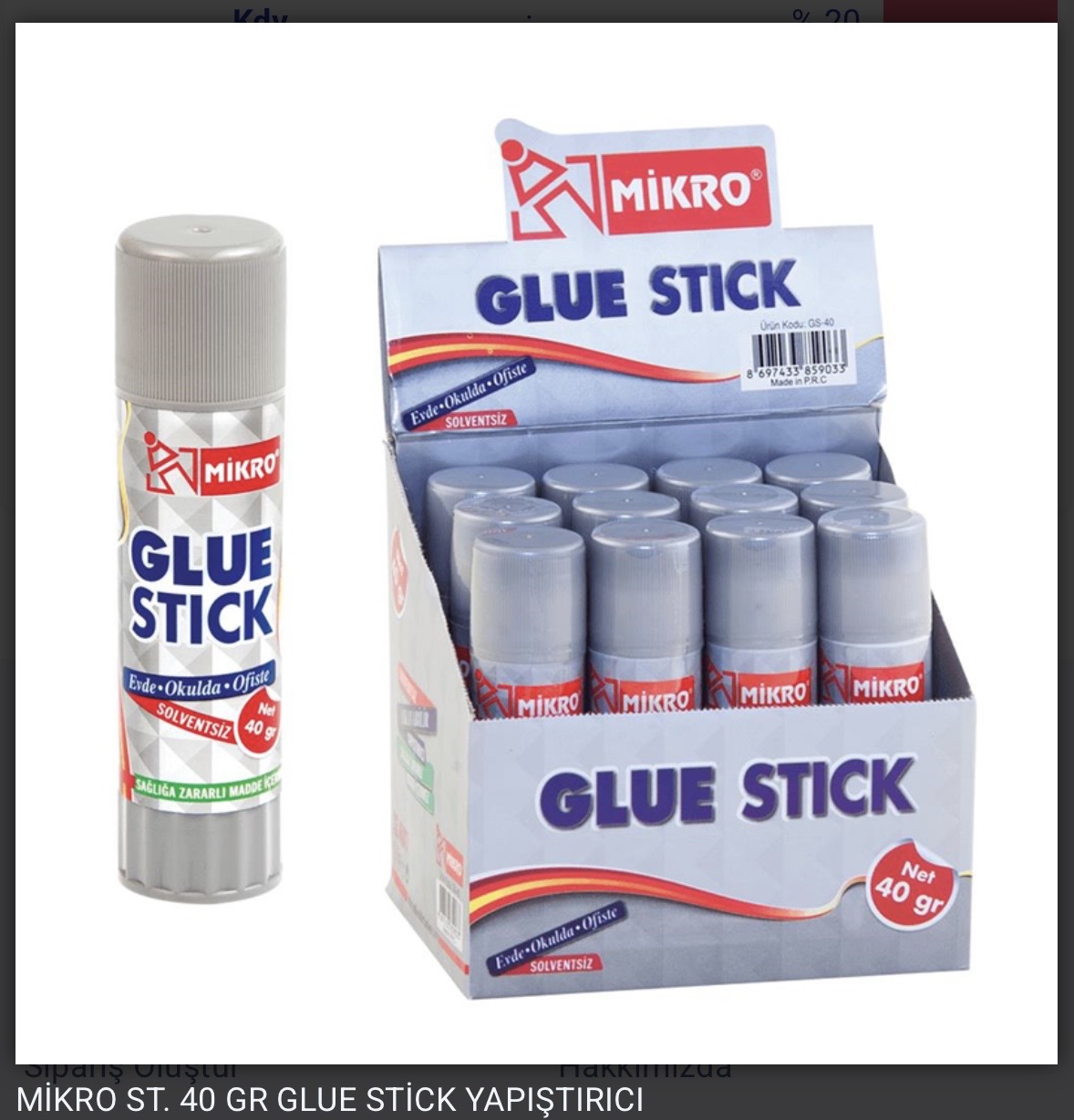 MİKRO STİCK YAPIŞTIRICI 40GR *12