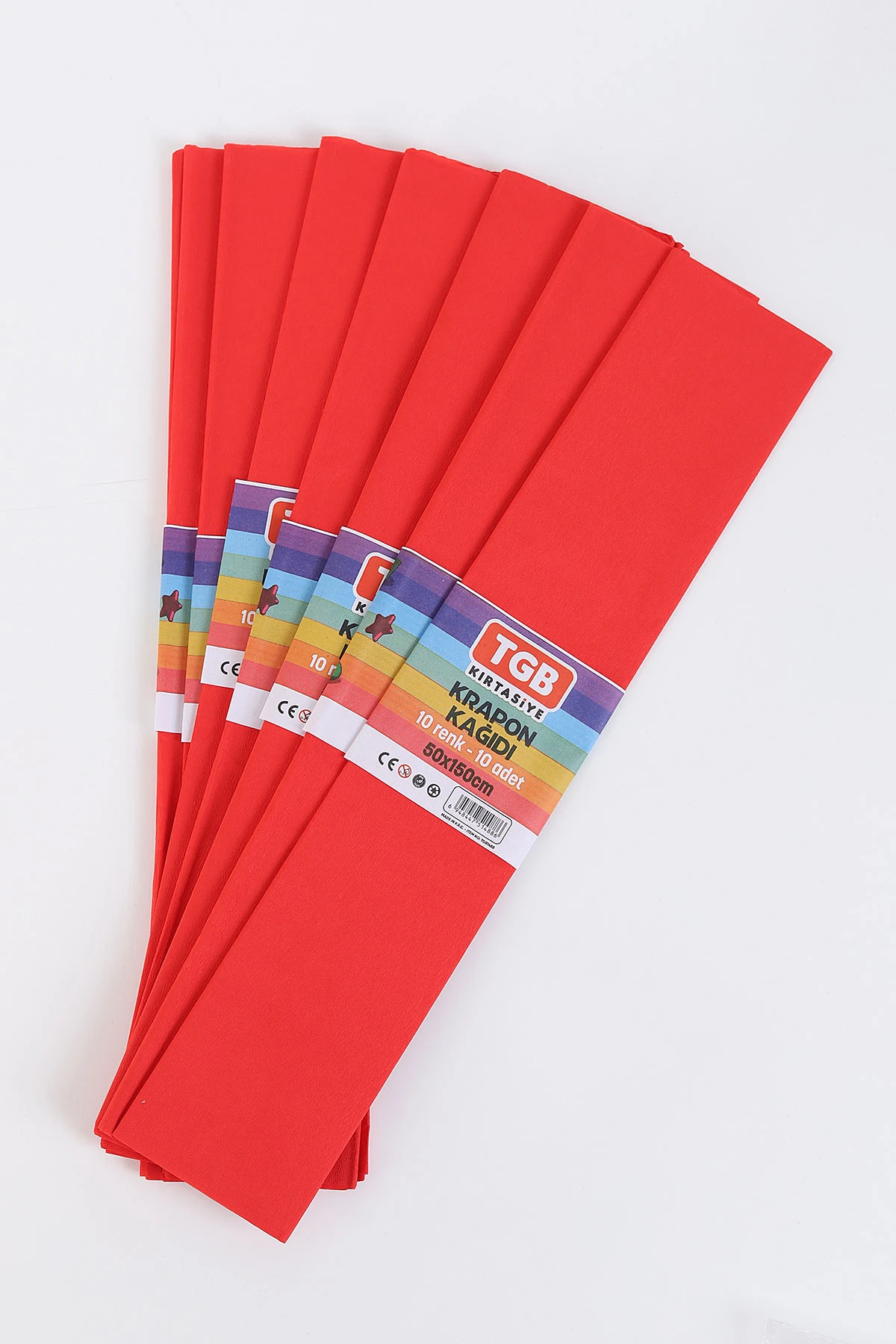 TGB GRAPON KAĞIDI KIRMIZI 10LU *10