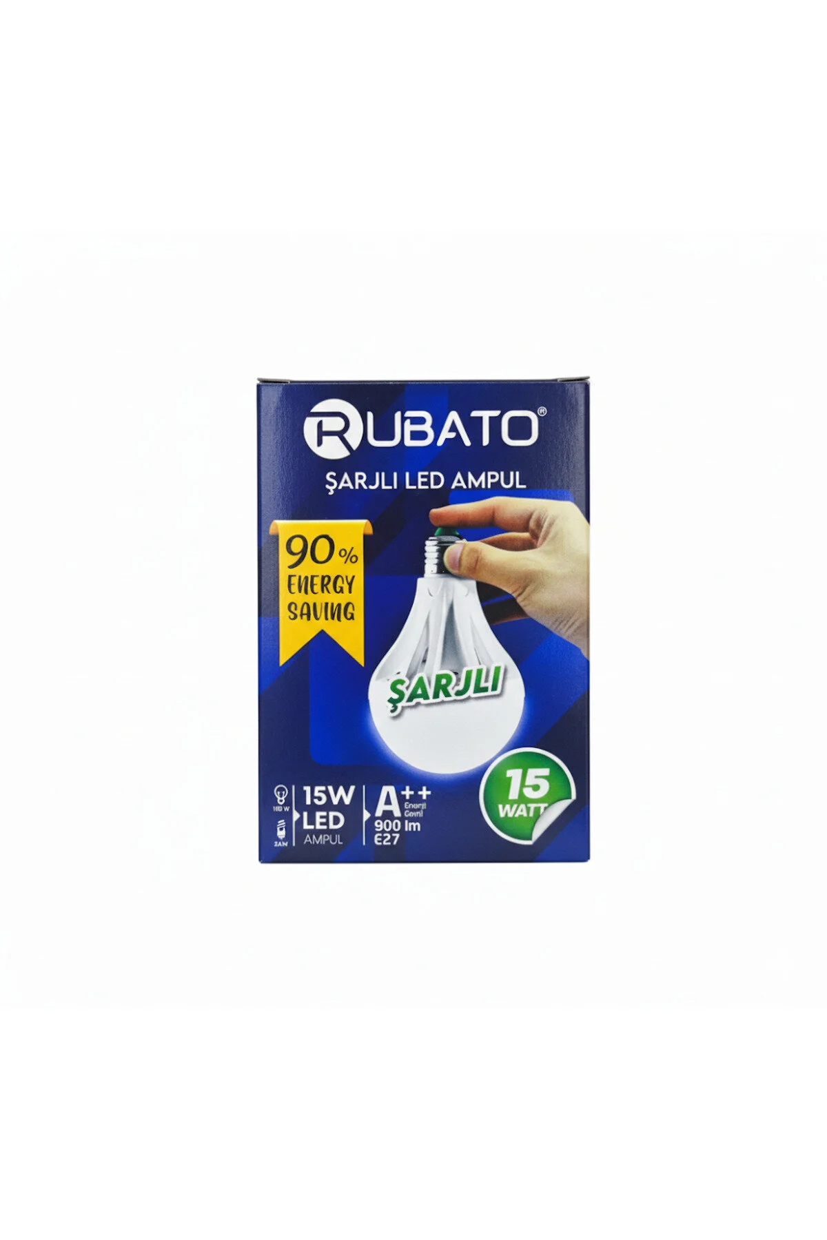 RUBATO ŞARJLI LED AMPUL 15W *5