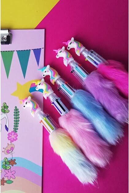 PELUŞ 6 RENK TÜKENMEZ KALEM *24