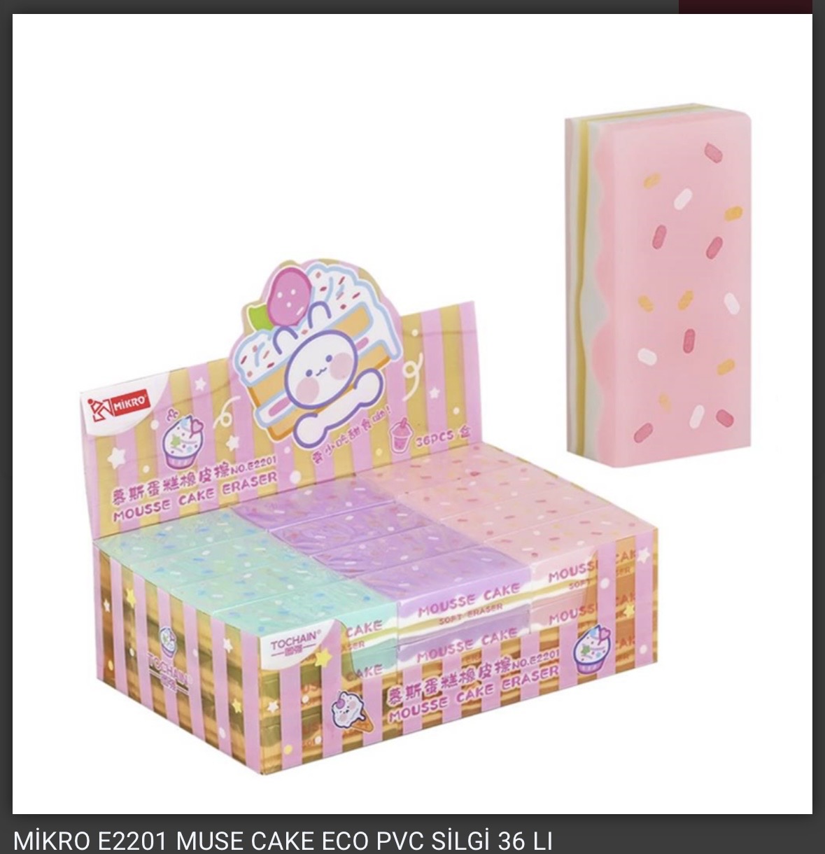 MİKRO MUSE CAKE SİLGİ E2201 *36