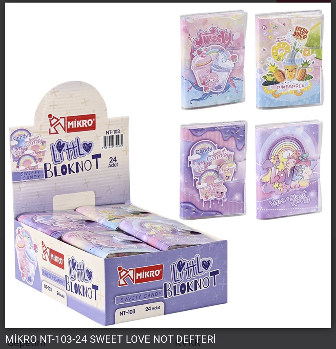 MİKRO NT-103 SWEET LOVE NOT DEFTER *24