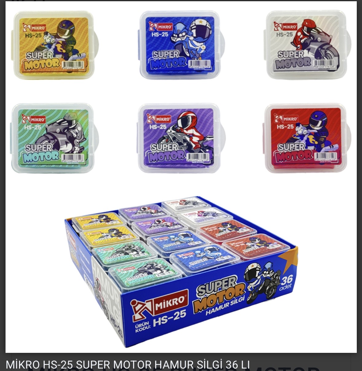 MİKRO HS-25 SUPER MOTOR HAMUR SİLGİ *36