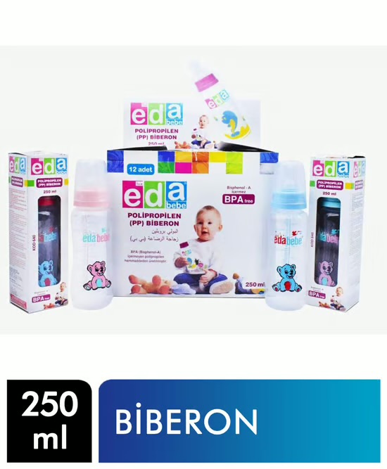 EDA BEBE 250ML BİBERON *12