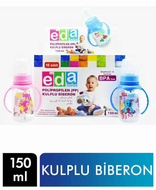 EDA BEBE 250ML KULPLU BİBERON *8