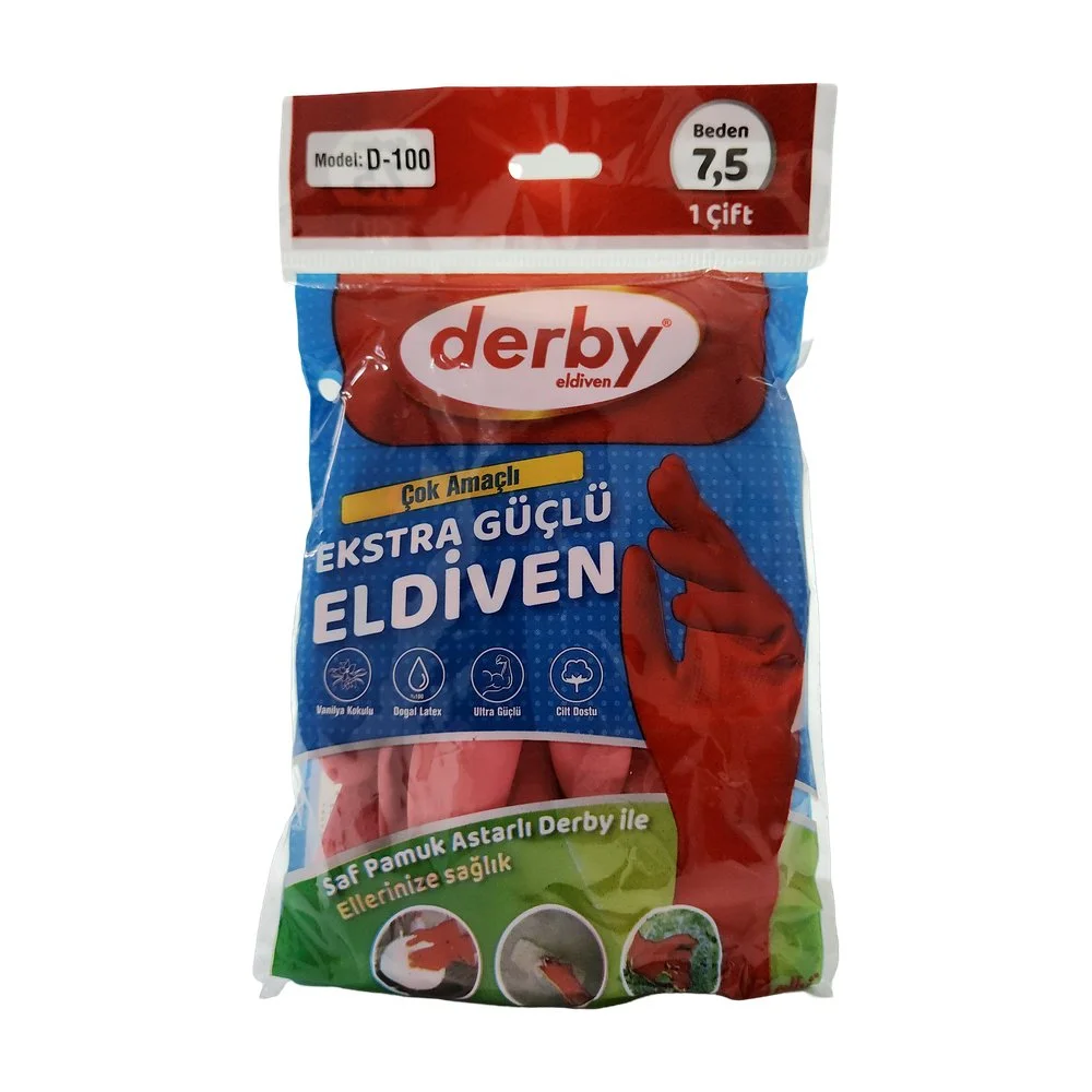 DERBY BULAŞIK ELDİVEN NO 7,5 *30