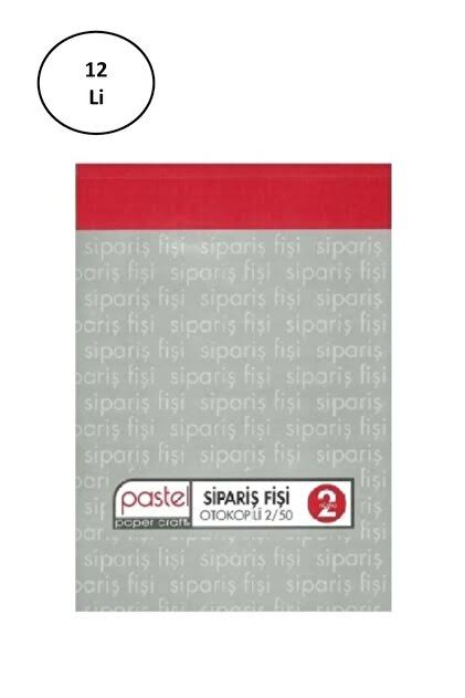 SİPARİŞ FİŞİ OTOKOPİLİ BÜYÜK  *12