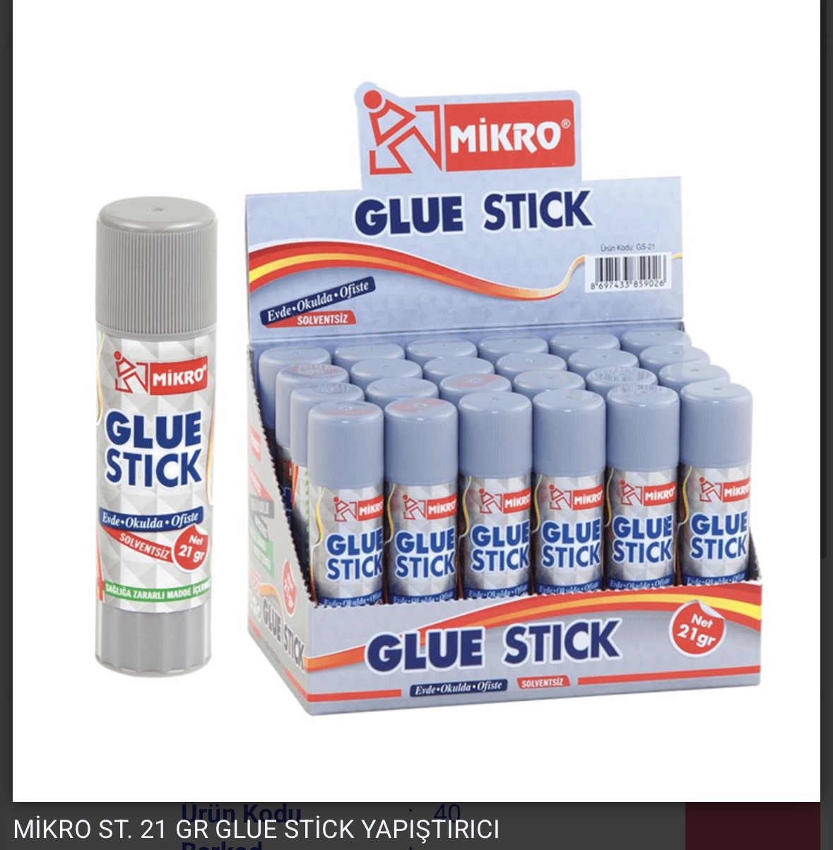 MİKRO STİCK YAPIŞTIRICI 21GR *24