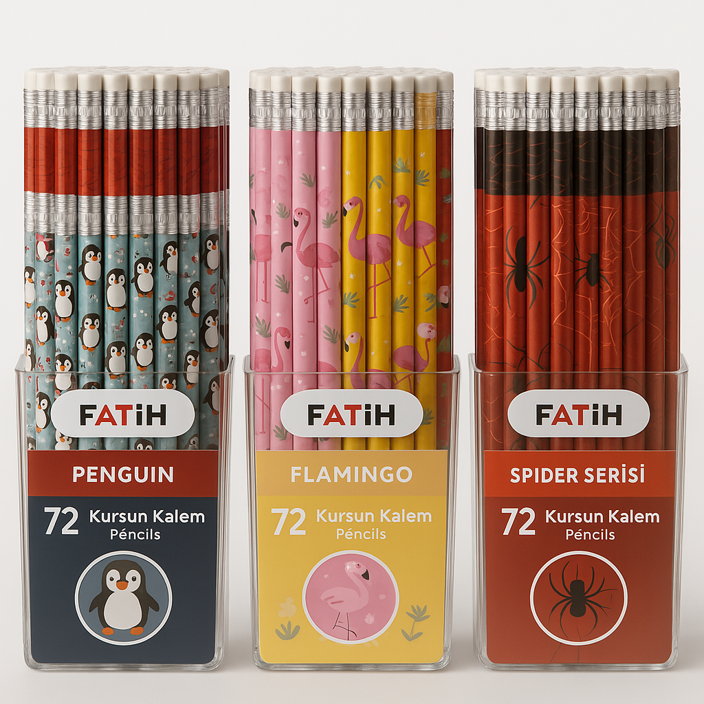 FATİH DESENLİ SİLGİLİ KURŞUN KALEM *72