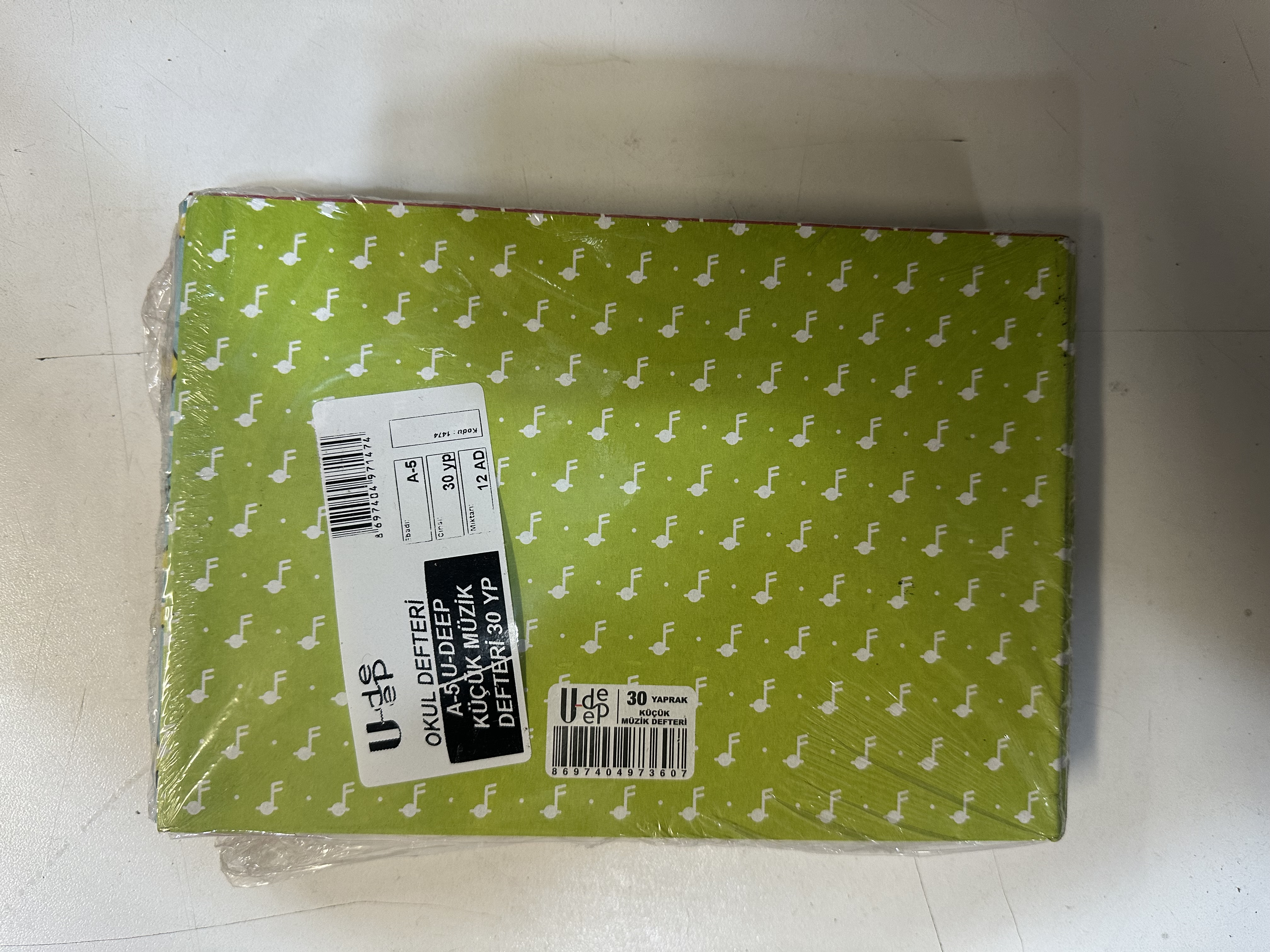 UMUT MÜZİK DEFTERİ  KÜÇÜK A5 30 YP *24