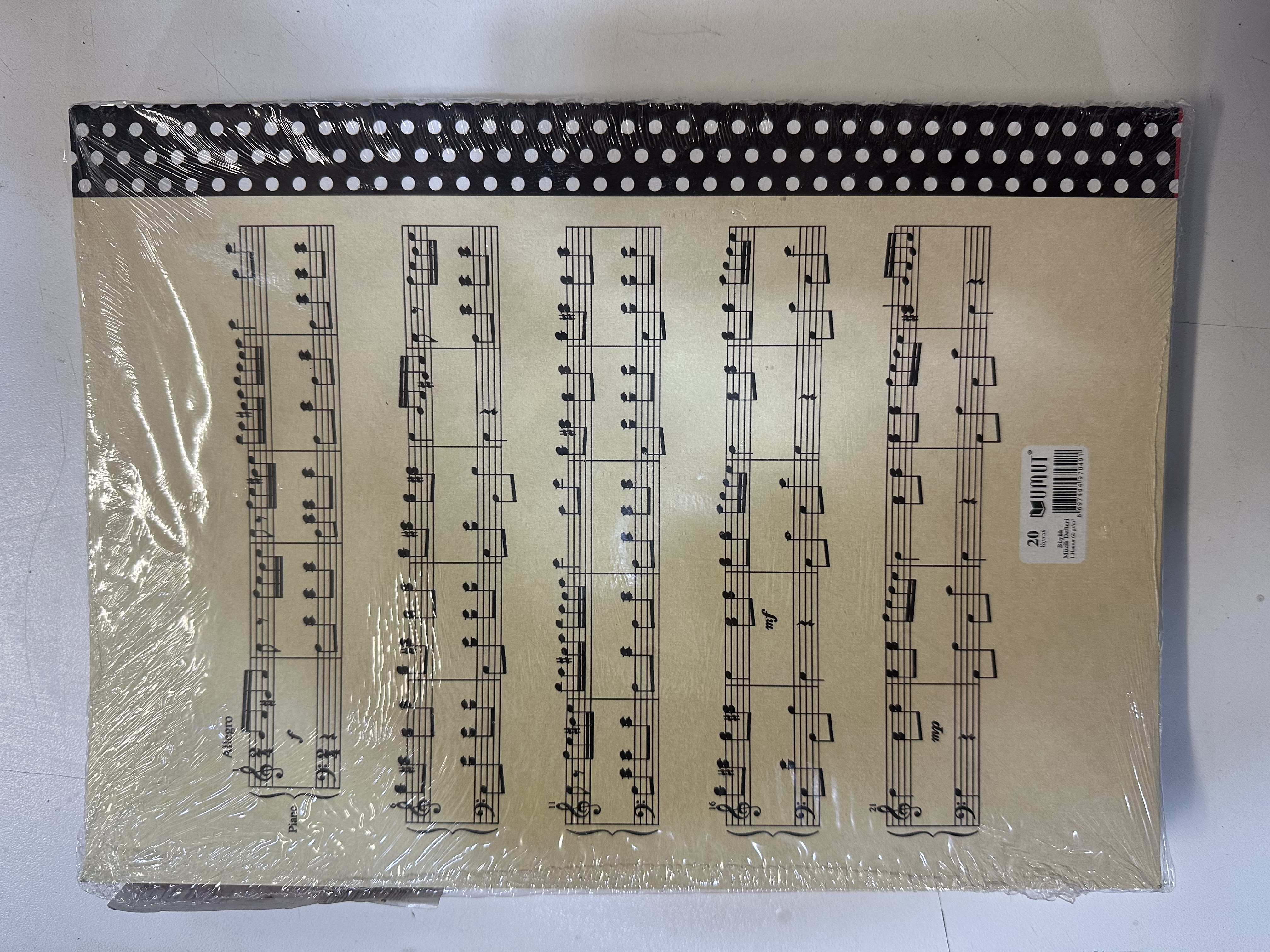 UMUT MÜZİK DEFTERİ BÜYÜK A4 30YP *16