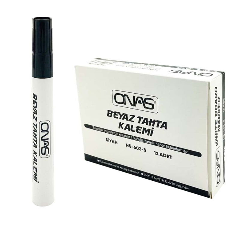 ONAS TAHTA KALEM SİYAH *12