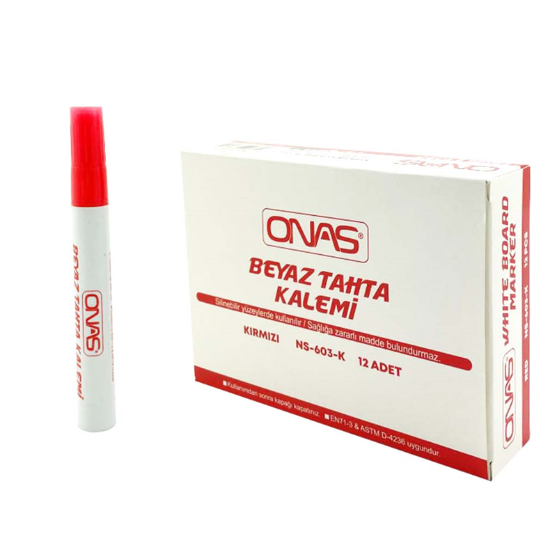 ONAS TAHTA KALEM KIRMIZI *12