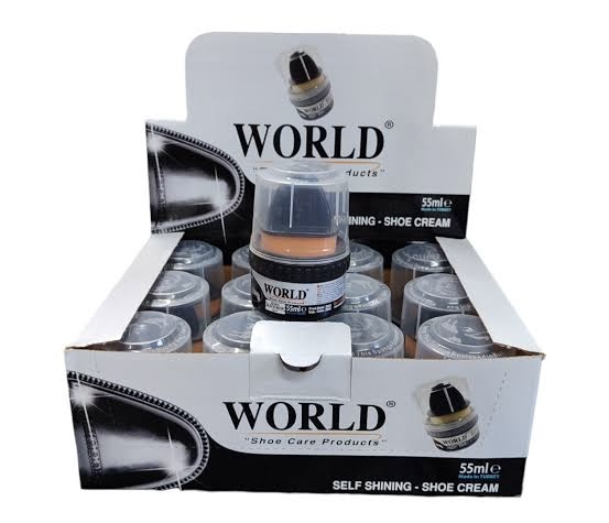 WORLD AYAKKABI BOYA SİYAH 55ML *12