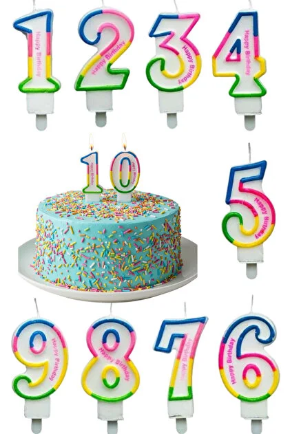TRİX RAKAMLI DOĞUM GÜNÜ MUMU *36