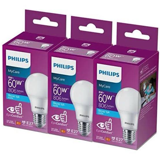 PHİLİPS 8W LED AMPUL *12
