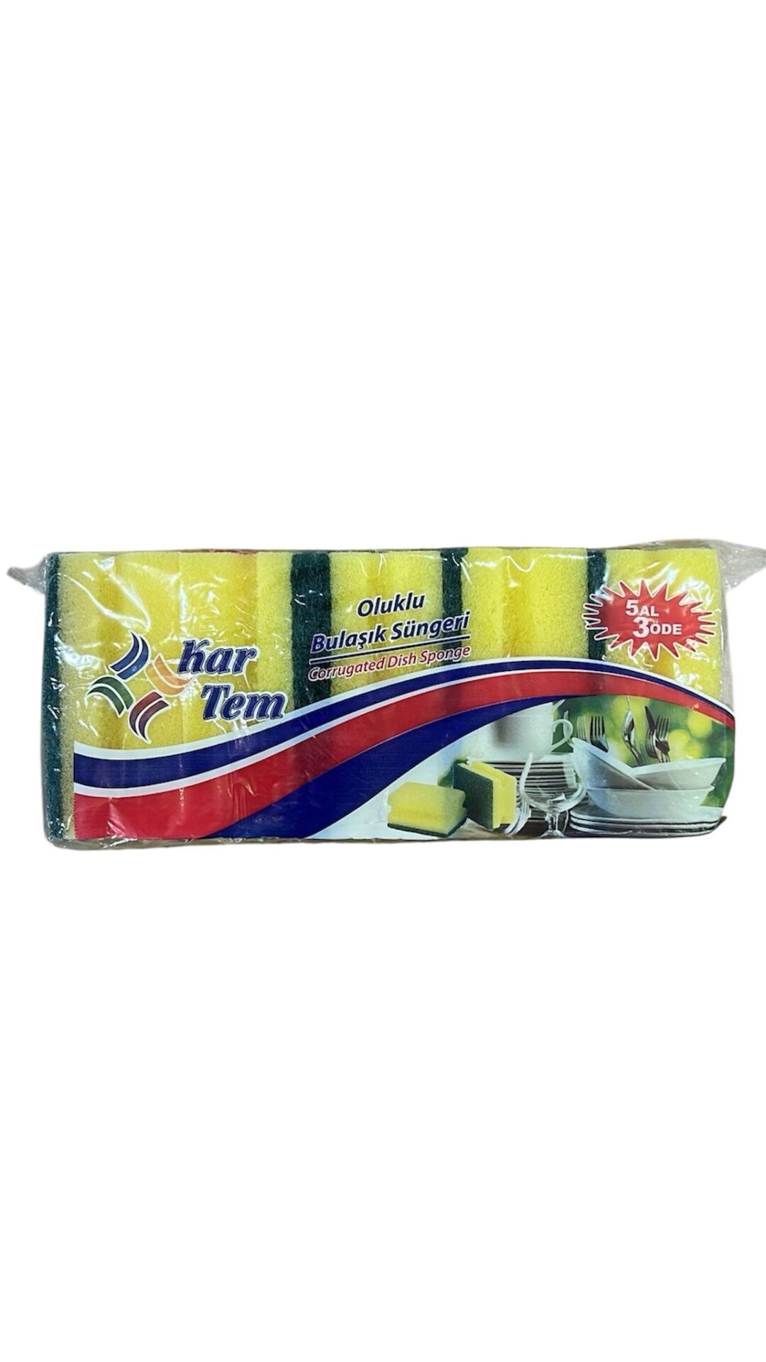 KARTEM 5Lİ OLUKLU SÜNGER *80