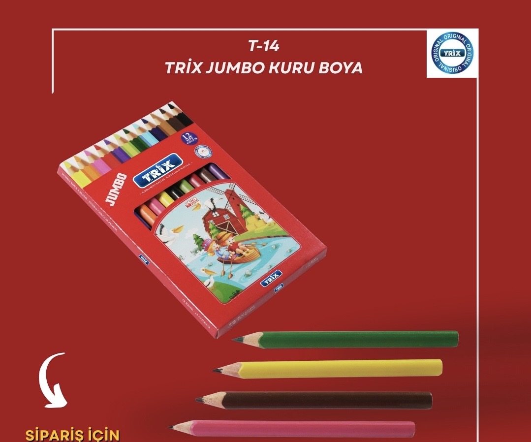 TGB JUMBO KURU BOYA 12RENK *12