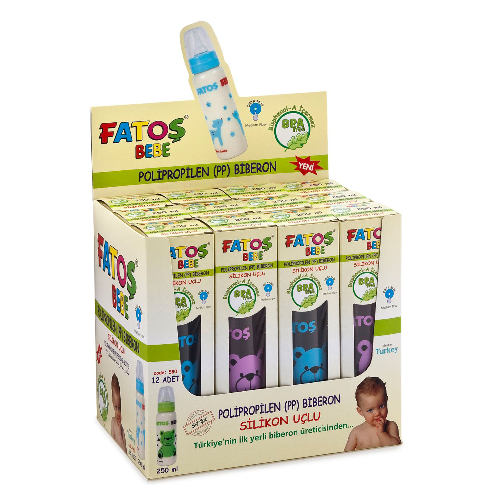 FATOŞ BİBERON 250 ML *12