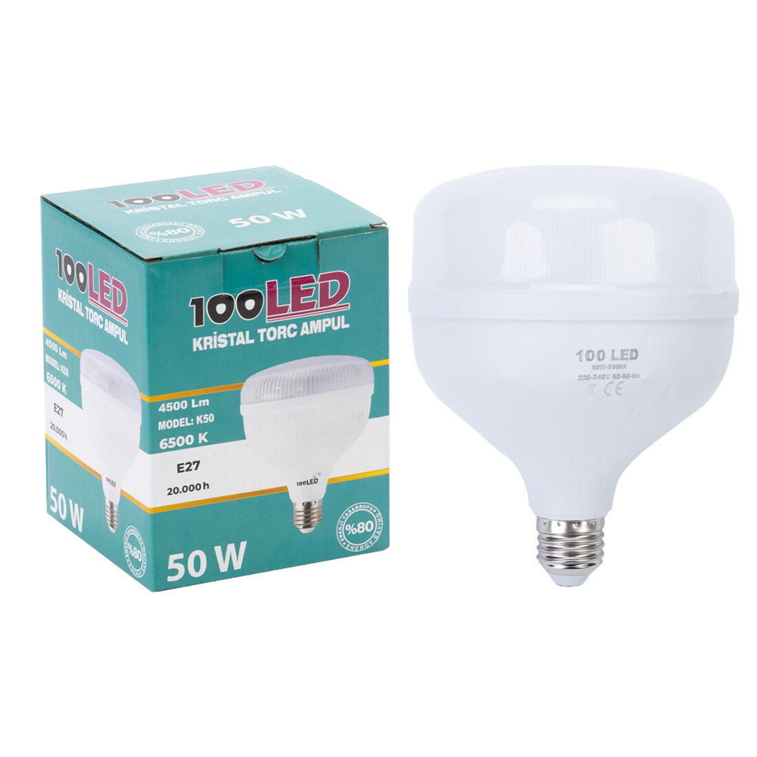 100LED 50W KRİSTAL TORCH AMPUL
