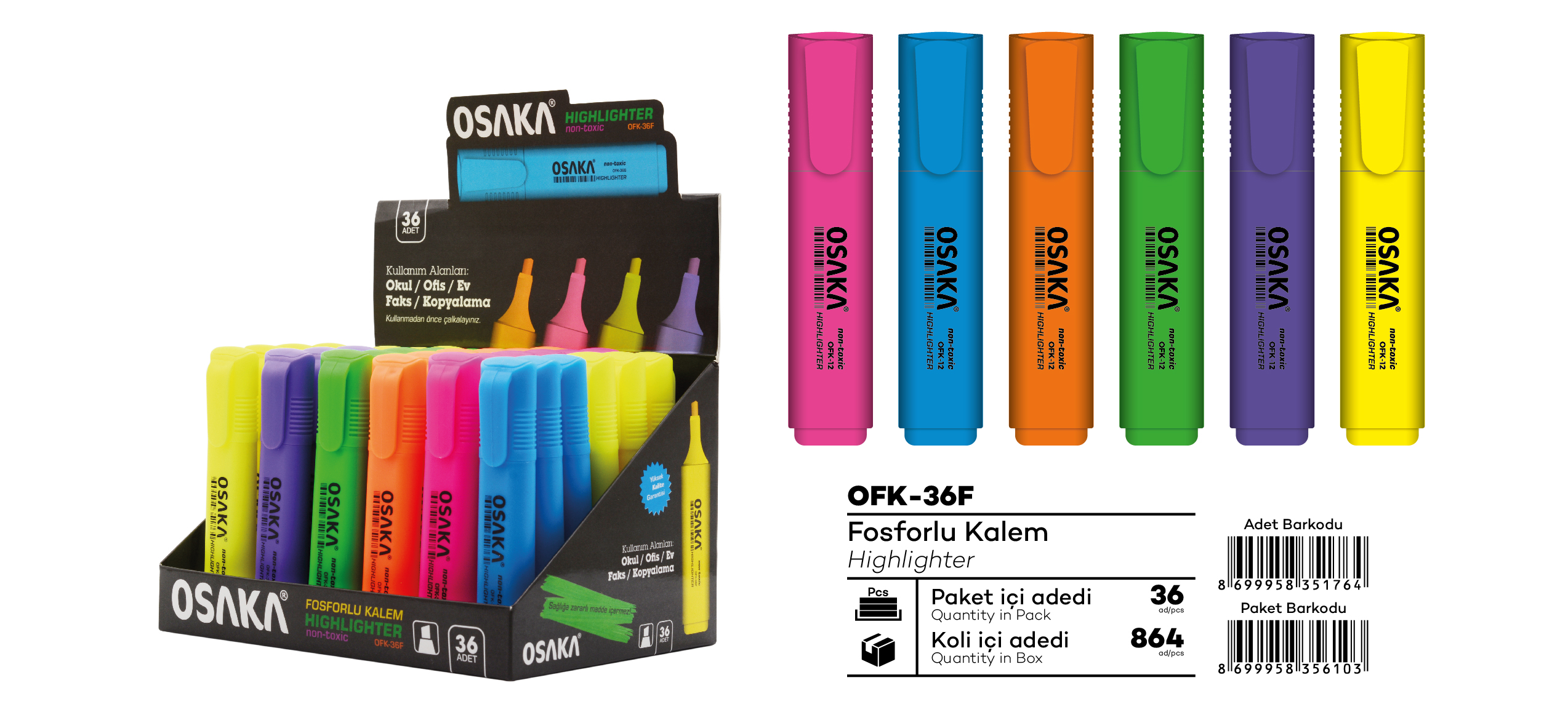 OSAKA FOSFORLU KALEM *36