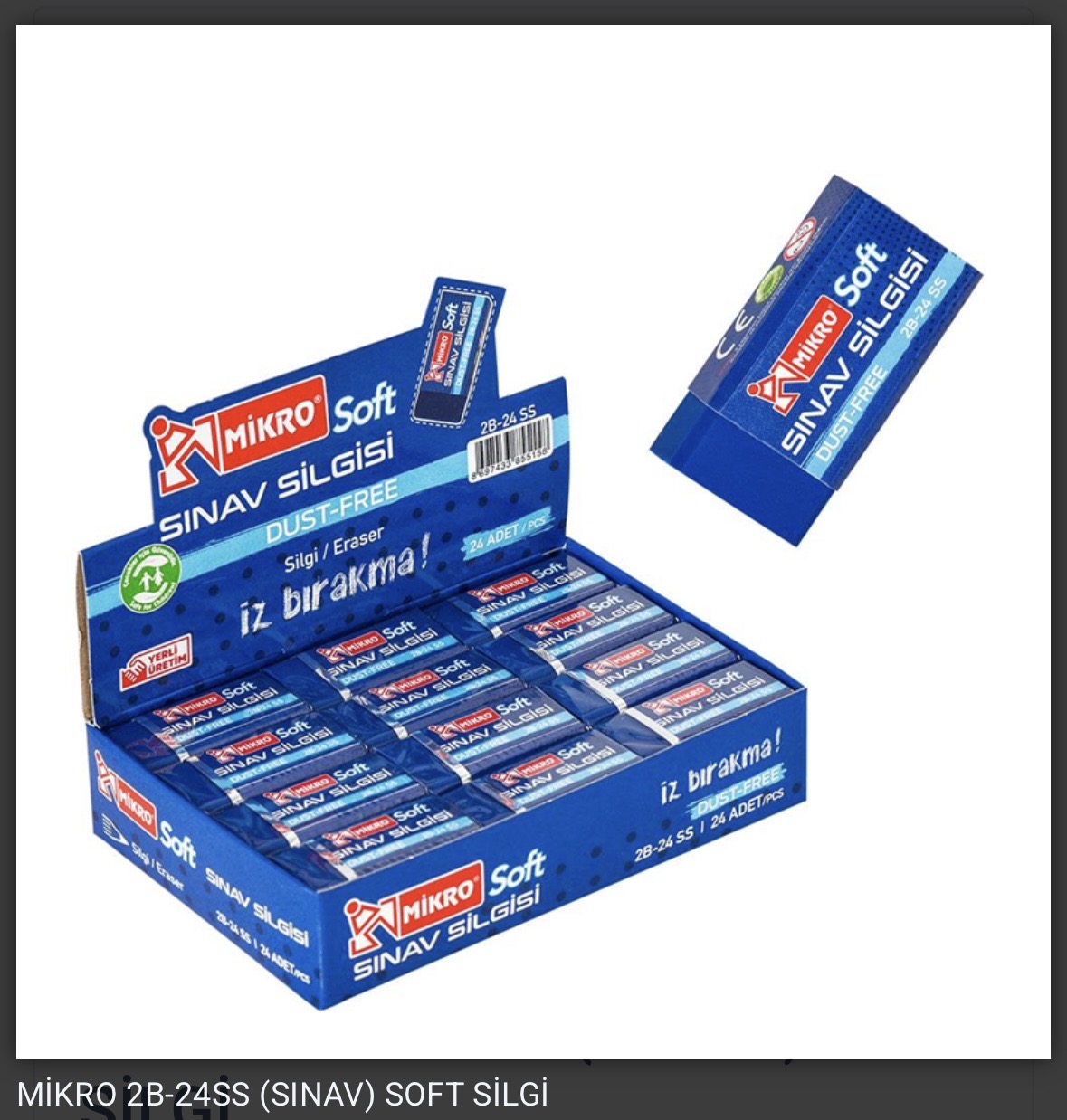 MİKRO SINAV SİLGİ 2B *24