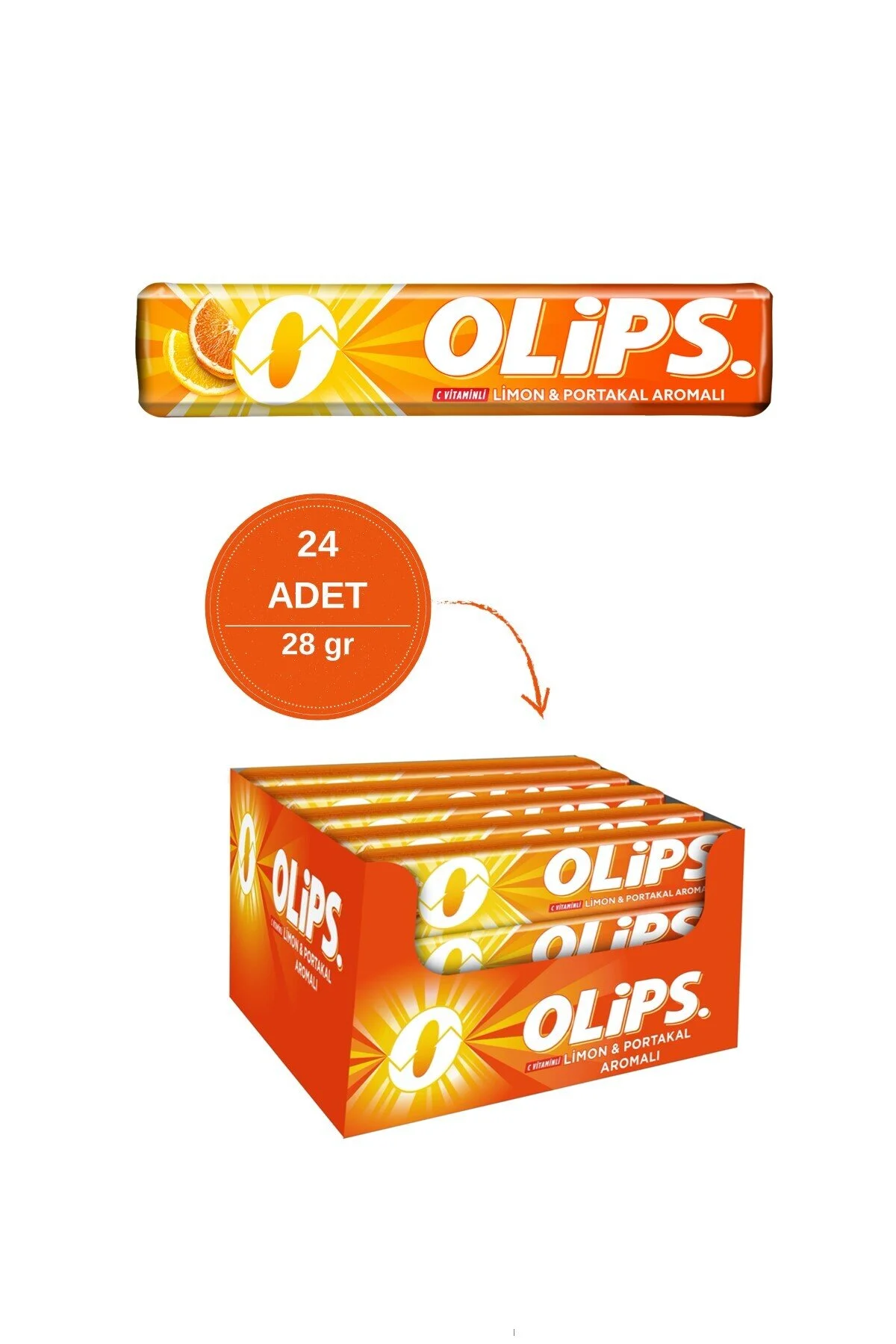 OLİPS ŞEKER PORTAKAL *24