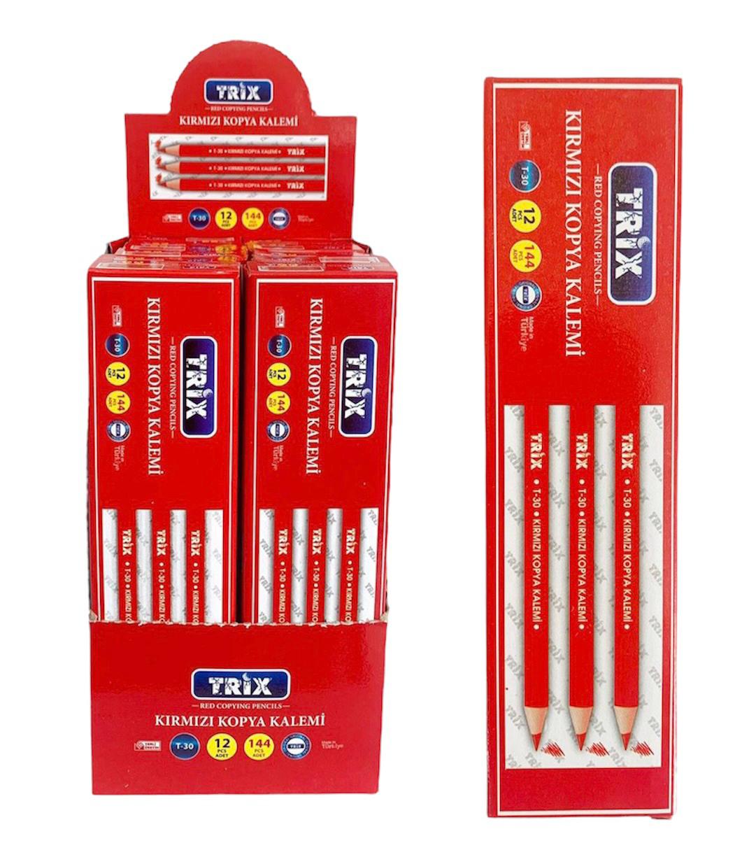 TRİX KIRMIZI KALEM *12